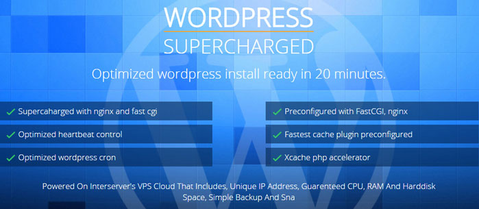 wordpress managed cloud hosting interserver